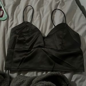 Black crop top